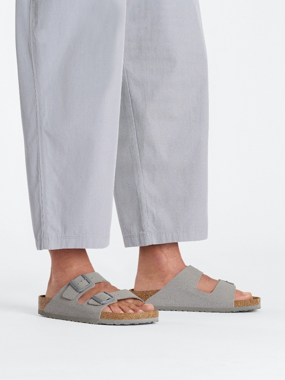 Birkenstock Arizona Birko-Flor Sandals in Stone Coin